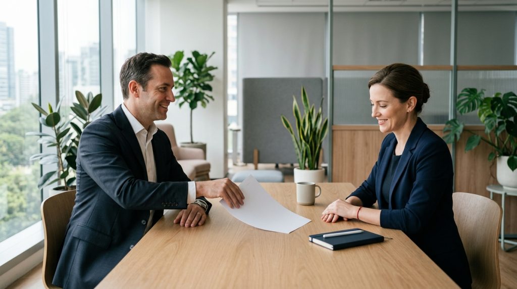 Negociación del salario durante una entrevista de trabajo